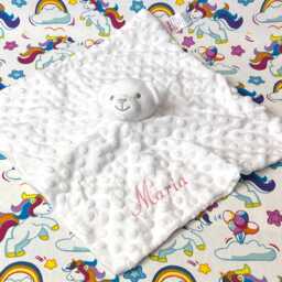 Personalised Baby Comforter, Lovely Soft Plush Bear Blanket, Perfect New Gift - thumbnail 3
