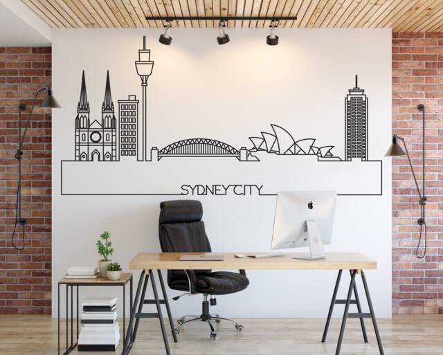 Sydney Skyline Wall Decal Cityscape Home Decor - image 1