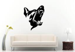 German Shepard Dog Mans Best Friend Cop Breed Animal Wall Decal Vinyl Sticker Mural Room Decor L942 - thumbnail 1