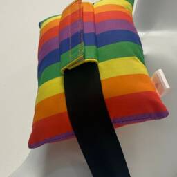xl Seatbelt Pillow Travel Rainbow Stripes Car Cushion Cancer Gift Mastectomy Breast Hysterectomy Surgery - thumbnail 2