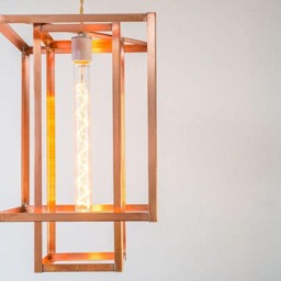 Geometric Copper Pendant Lighting Modern Farmhouse Chandelier - thumbnail 3