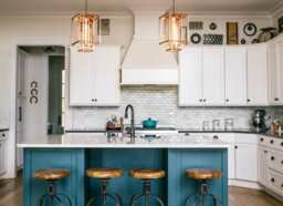 Geometric Copper Pendant Lighting Modern Farmhouse Chandelier - thumbnail 1