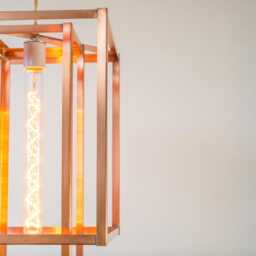 Geometric Copper Pendant Lighting Modern Farmhouse Chandelier - thumbnail 4