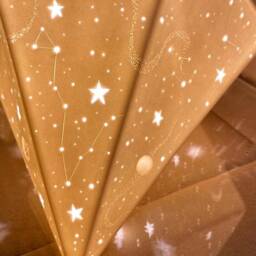 Sky-Map Night Light Bedside Porcelain Lamp, Atmosphere Accent Light, Ambient Lamp, Romantic Stars Map, Star Constellations - thumbnail 3