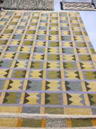 Handmade Swedish Kilim Rug Custom Scandinavian Wool Rug, Boho Minimalist Decor Bedroom Carpet - thumbnail 1