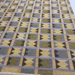 Handmade Swedish Kilim Rug Custom Scandinavian Wool Rug, Boho Minimalist Decor Bedroom Carpet - thumbnail 3