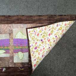 About Trout Quilted Finished Wall Hanging Or Unique Table Runner Rainbow Man Cave Fishing Room Wall Decor Outdoor Wildlife Fly - thumbnail 2