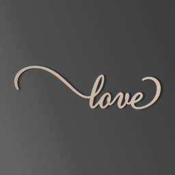 "Wall Art Word Cutout ""Love" - thumbnail 2