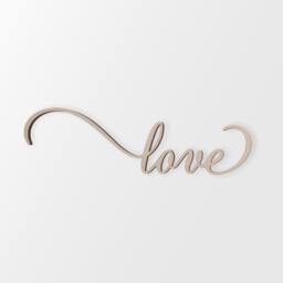 "Wall Art Word Cutout ""Love" - thumbnail 3