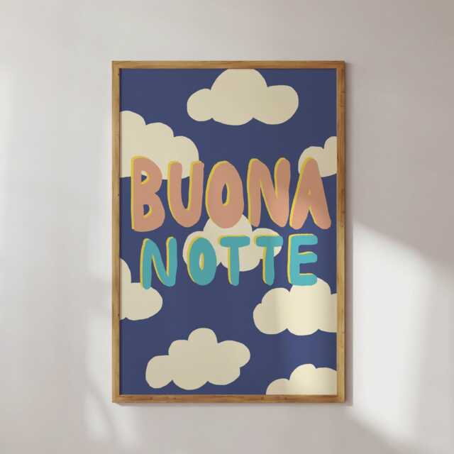 Poster Buona Notte/Art Print Italy Clouds - image 1