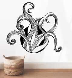 Octopus Tentacles Wall Decal Removable Vinyl Art 2065 - thumbnail 1