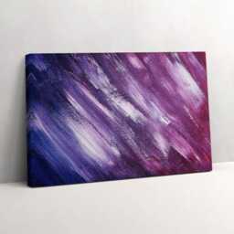 Texture Painted With Acrylic Paint Canvas, Picture Wall Hanging, Purple Art, Kids Canvas Painting