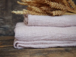 Set Of 2 Linen Bath Towels, Pastel Pink Towel, Gift - thumbnail 1