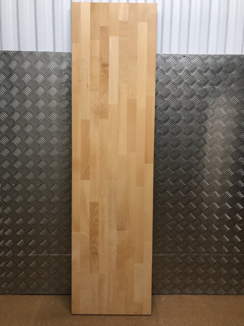 Ikea Lack Tv Bench Top Cover Panel - Solidwood Beech 120cm X 35cm 18mm Thick - image 1