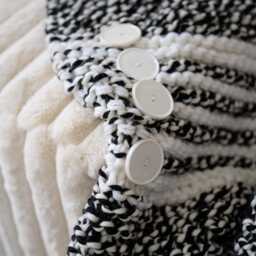 Ready To Ship Handmade Blanket, Long Wool Soft Blankets, Cozy Knit Throw, Chunky Knitted Blanket - thumbnail 3