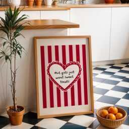 Sweet Treats Wall Print - Fun Red & Pink Home Decor - thumbnail 3