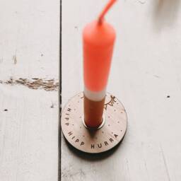 Small Candlestick Engraved With Or Without A Candle - thumbnail 3