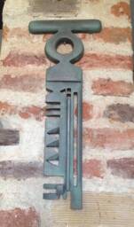 Bronze Patina Key Sculpture, Modern Metal Wall Decor, Lilia Koleva Art - thumbnail 1