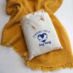 Soft Cotton Muslin Throw Blanket - Four Layers 2nd Anniversary Gift Sofa Bath Towel -Personalised Christmas - thumbnail 2