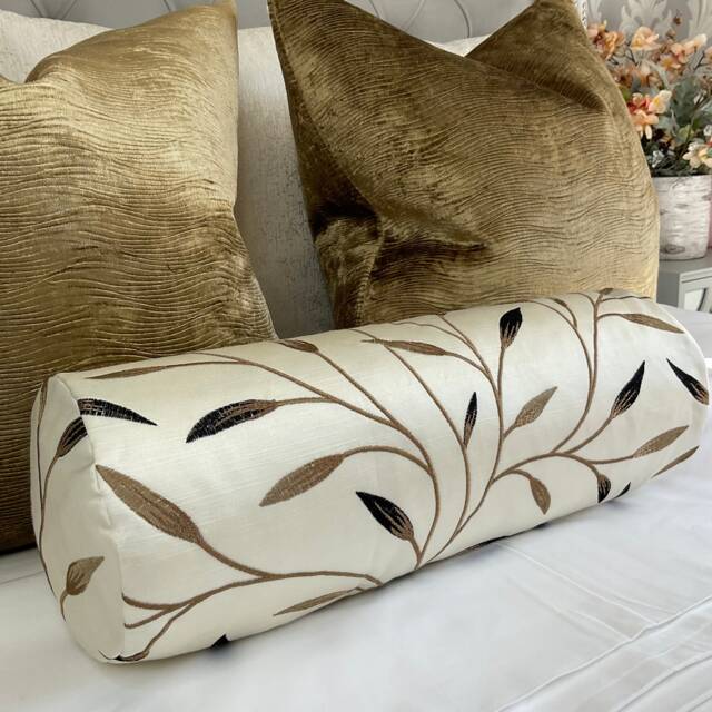 "Decorative Cushion Bolster 16"" X 6" - image 1