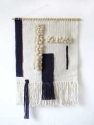 Minimalist Woven Wall Hanging Modern Nature Tapestry