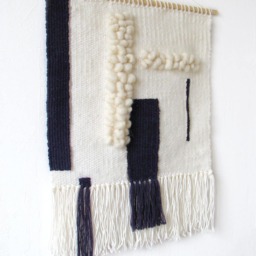 Minimalist Woven Wall Hanging Modern Nature Tapestry - thumbnail 4