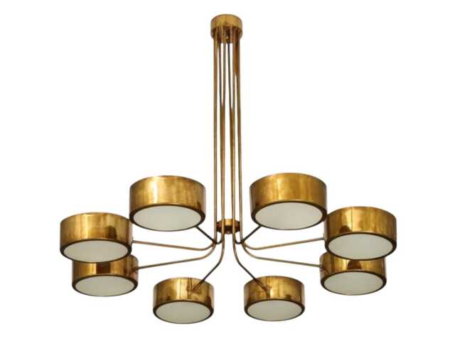 8 Lights 1950's Mid Century Style Sputnik Chandelier Perfect For Both Modern & Industrial Homes - Starburst Light Fixture - image 1