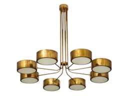 8 Lights 1950's Mid Century Style Sputnik Chandelier Perfect For Both Modern & Industrial Homes - Starburst Light Fixture - thumbnail 1