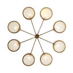 8 Lights 1950's Mid Century Style Sputnik Chandelier Perfect For Both Modern & Industrial Homes - Starburst Light Fixture - thumbnail 2