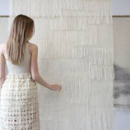 Tapestry Hanging - Bohemian Living Room Large Wall Weaving Decor Textured Boho Decoration Textile Art - thumbnail 3
