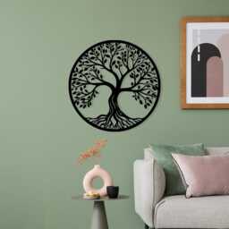 Tree Of Life Metal Wall Art, Boho Spiritual Decor, Living Room, Housewarming Gift - thumbnail 4