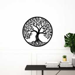 Tree Of Life Metal Wall Art, Boho Spiritual Decor For Living Room, Housewarming Gift - thumbnail 2