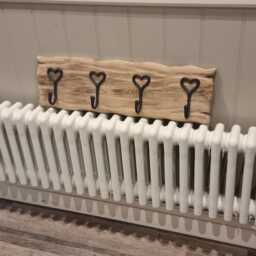 Solid Oak Handmade Coatrack 5 Hooks - thumbnail 3