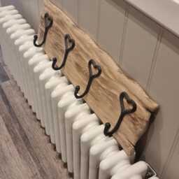 Solid Oak Handmade Coatrack 5 Hooks - thumbnail 4