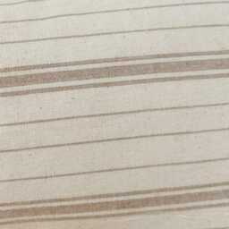 striped Lumbar Pillow Cover Natural Tan Brown Cotton, 12x20 14x20 14x34 - thumbnail 2
