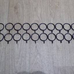 Acorn Curtain Rod With Rings, Wrought Iron - Forged Steel Handcrafted in UK , Complete With Free Fitting Kit - thumbnail 3
