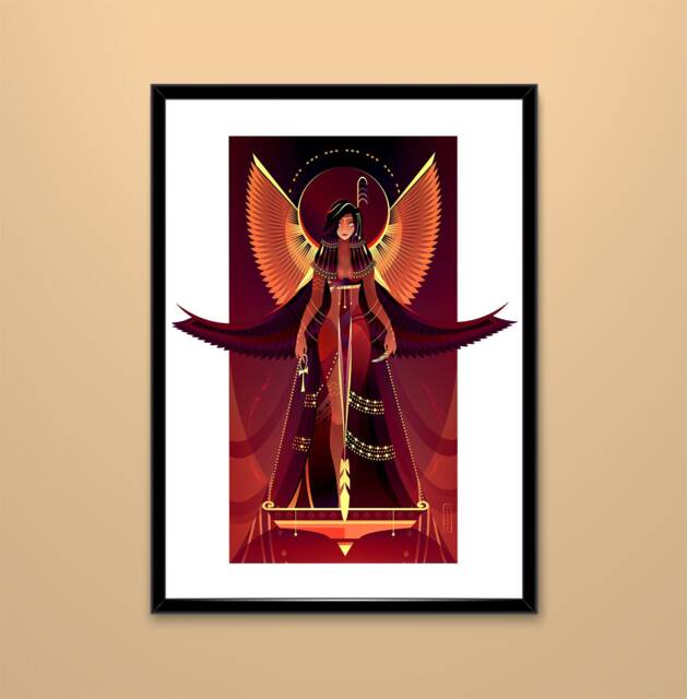 Art Print ~ Maat Gods Of Egypt - image 1