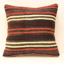 Vintage Throw Kilim Pillow, 18x18 - 45x45 cm Turkish Pillow, Minimalist Cushion Cover Sofa Pillows, 4Kbf-453