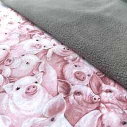 Pig Blanket Baby Blanket, Farm Animals Mini - thumbnail 2