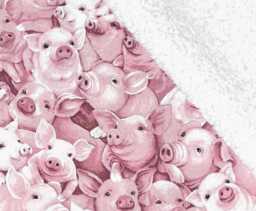 Pig Blanket Baby Blanket, Farm Animals Mini - thumbnail 1