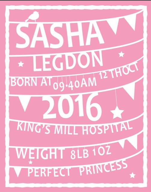 New Baby Gift, Personalised Gift For Newborn, Nursery Print, Newborn Boy Girl, Newborn Present, Pink Nursery Theme - image 1