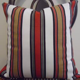 Morgan Stripe.stripe Pillow Cover.slip Covers.unisex.stripes.gift For Him.traditional.mancave.home Decor Pillows.pillow Shams - thumbnail 3