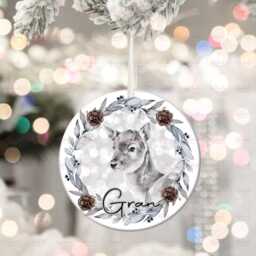 Personalised Christmas Decoration - Gran Gift Custom Bauble Stocking Filler Eve Box