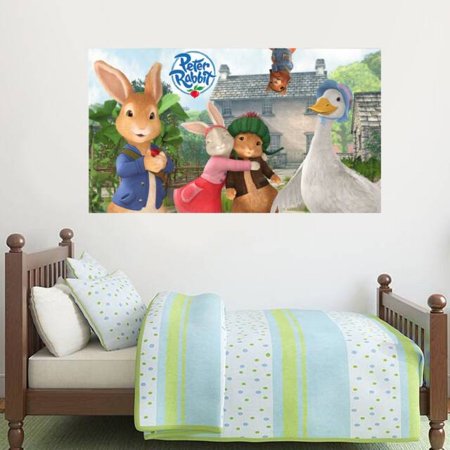 Official Peter Rabbit & Friends Hill Top Farm Wall Sticker Mural Prtv22 - image 1