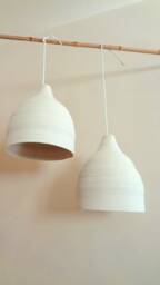 Cotton Rope Pendant Light Shade, Minimalist Nursery Lighting - thumbnail 1