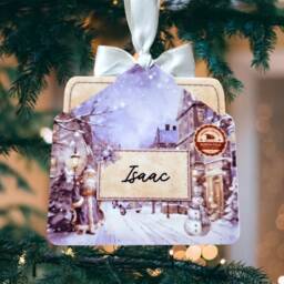 Personalized Santa's Nice List Christmas Tree Decoration - thumbnail 3