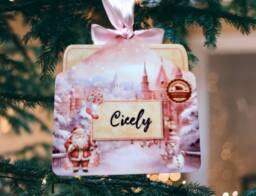 Personalized Santa's Nice List Christmas Tree Decoration - thumbnail 1
