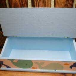 Pencil Box With Whale in Blue For Children - thumbnail 4