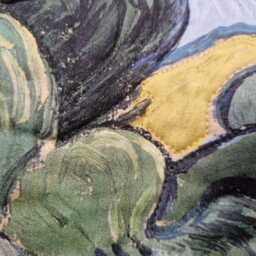 Van Gogh Quilted Wall Hanging Wheat Field With Cypresses - thumbnail 3