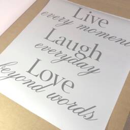 Live Laugh Love Wall Quote Sticker, Live Decal, Decor - thumbnail 2